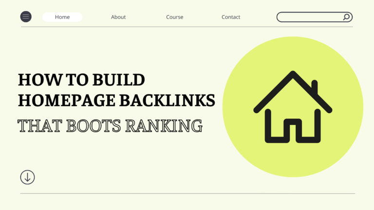 How to Build Homepage Backlinks That Boost Rankings