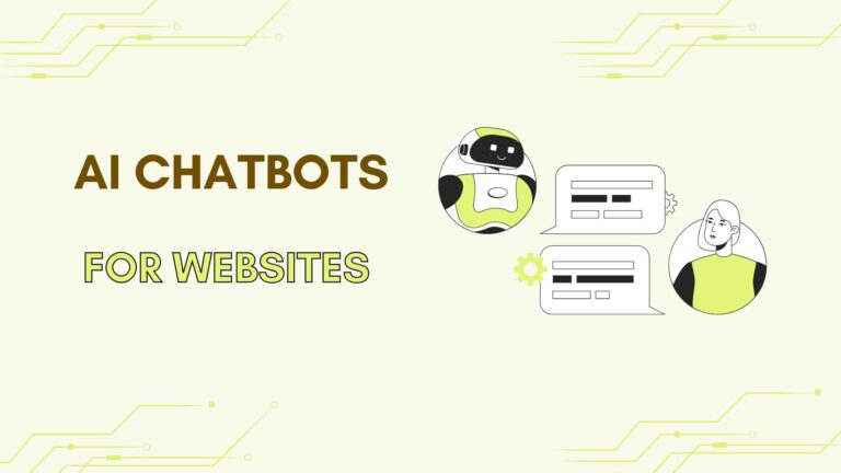 AI chatbots for websites covered image