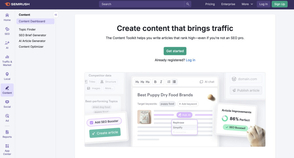 Semrush Content Toolkit