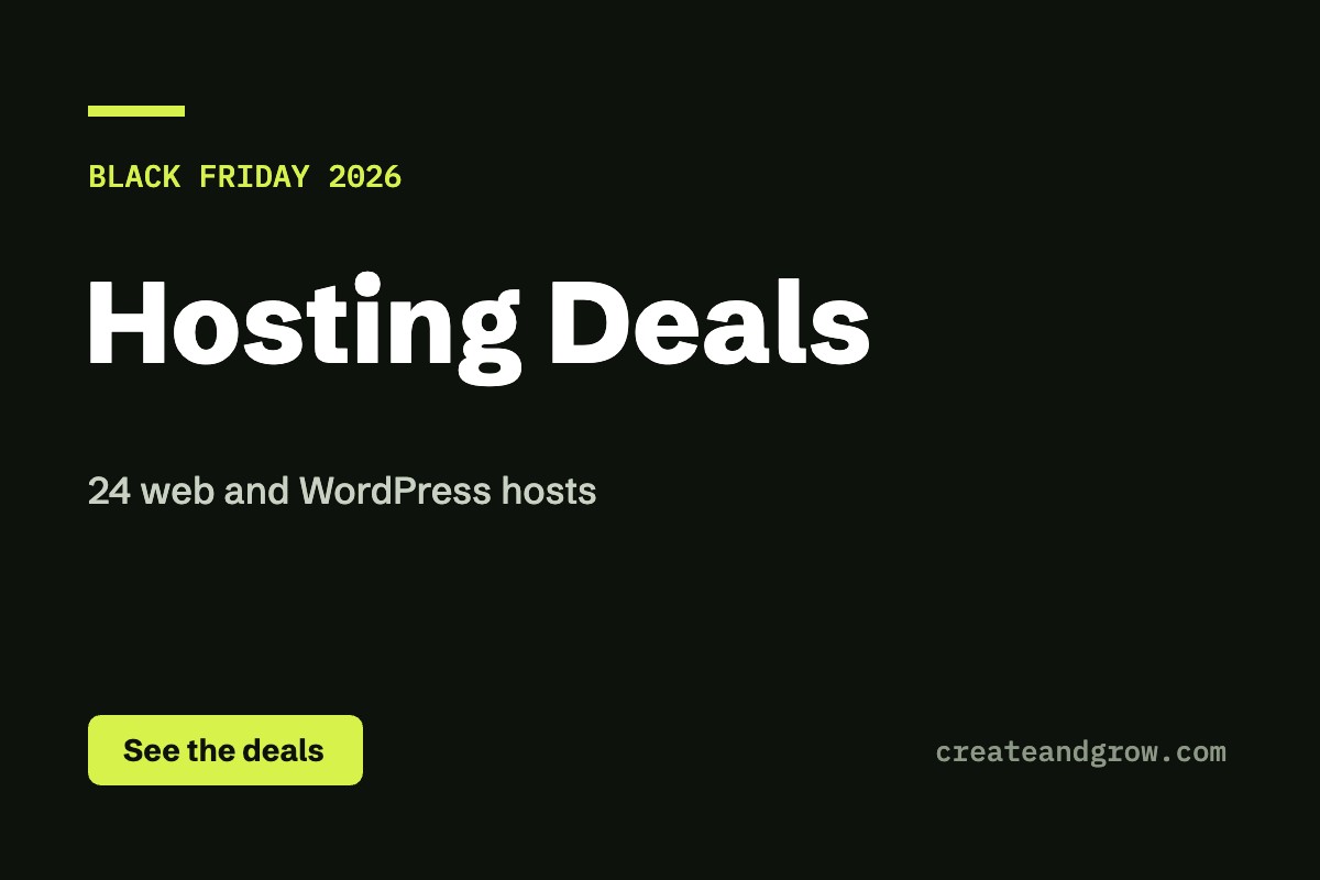 Black Friday Hosting Deals 2026