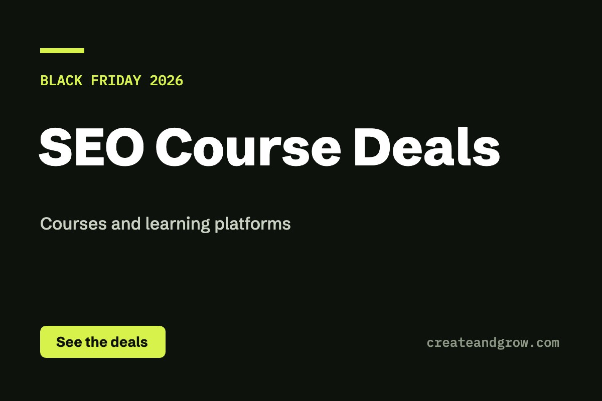 Black Friday SEO Course Deals 2026