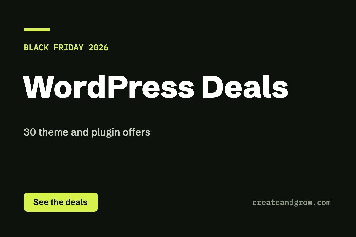 Black Friday WordPress Deals 2026